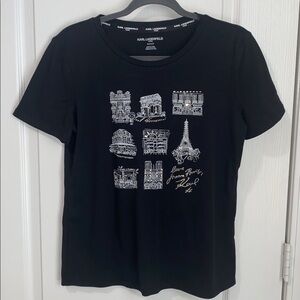 Karl Lagerfeld Love From Paris Jeweled T‎ Shirt
